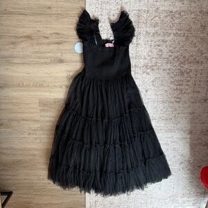 Hill House Black Tulle Nap Dress